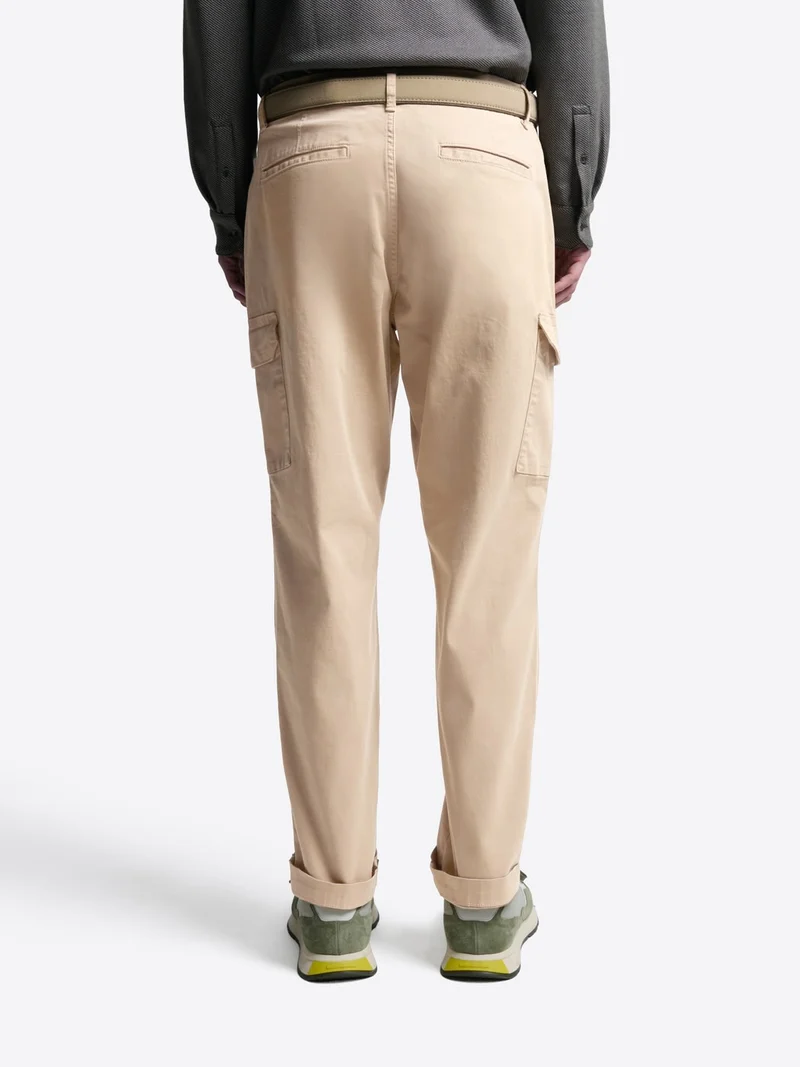 Pantalon cargo slim en coton stretch