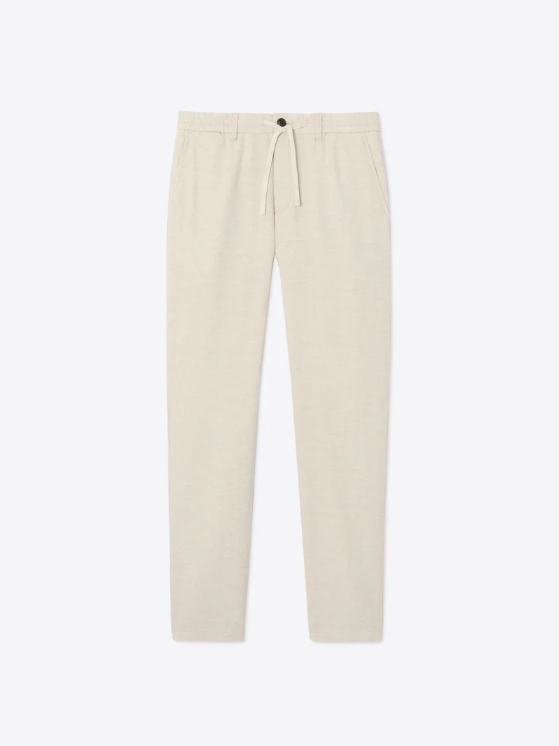 Chino en coton lin