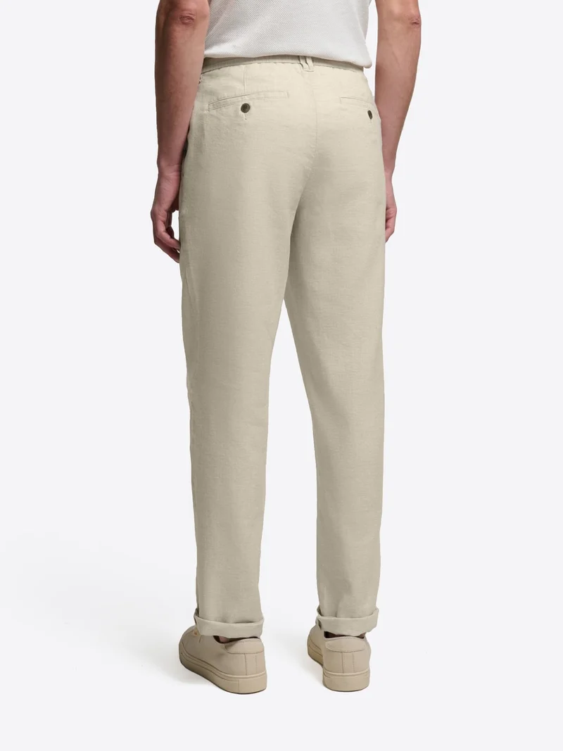 Chino en coton lin