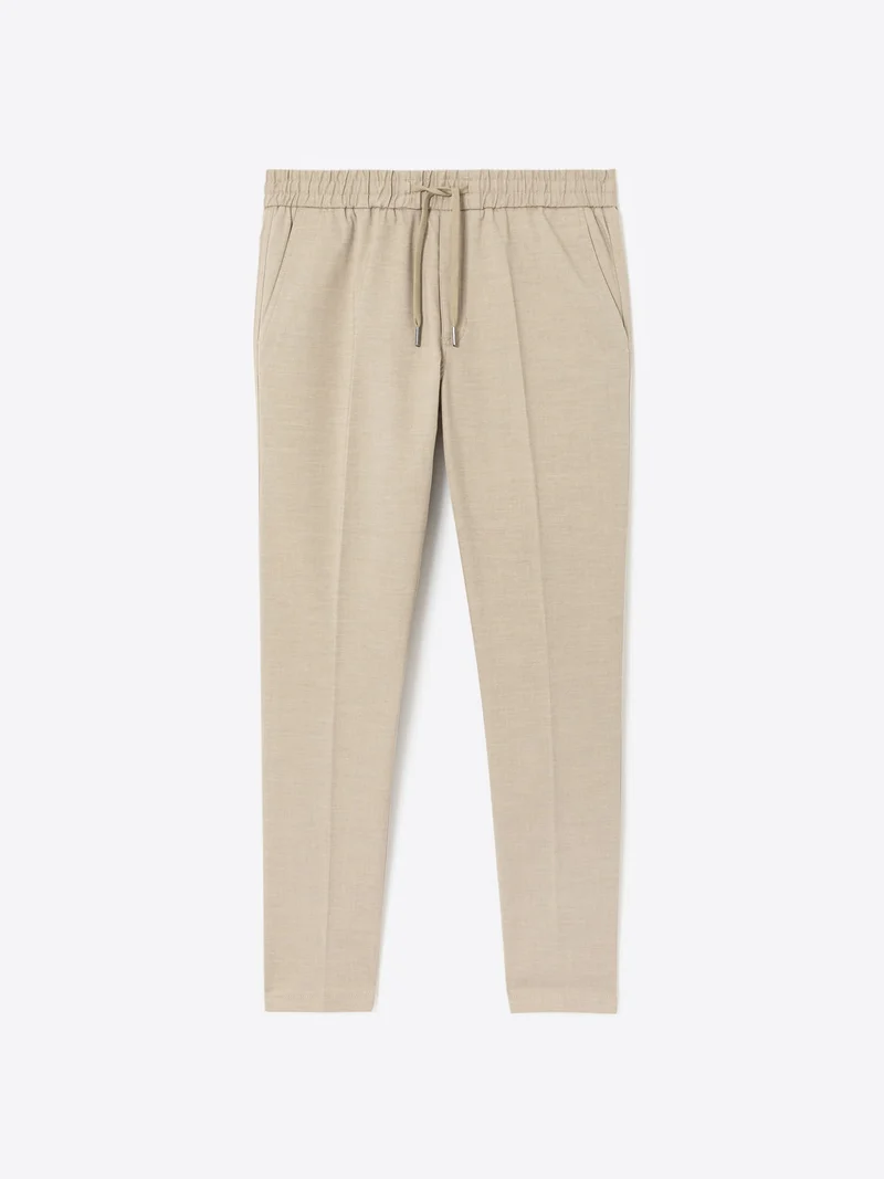 Slack taille élastique en coton