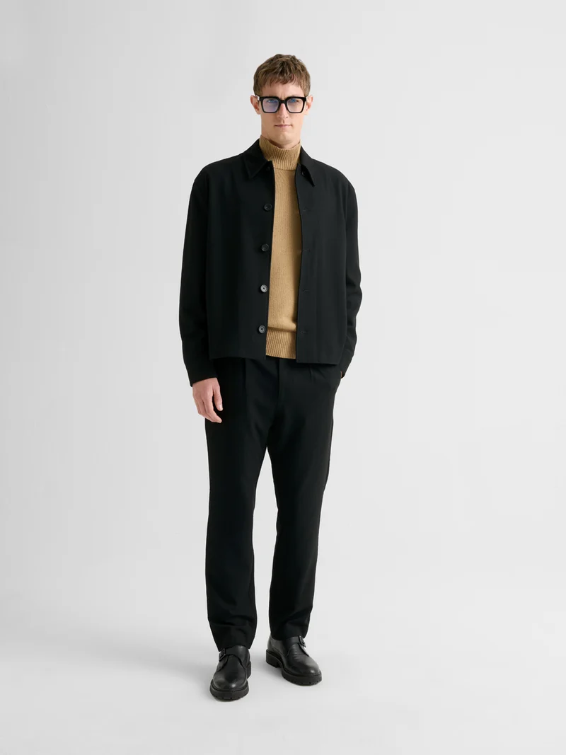 Pantalon regular taille élastiquée