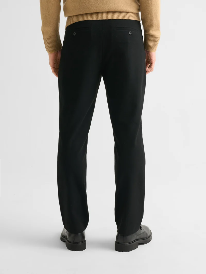 Pantalon regular taille élastiquée