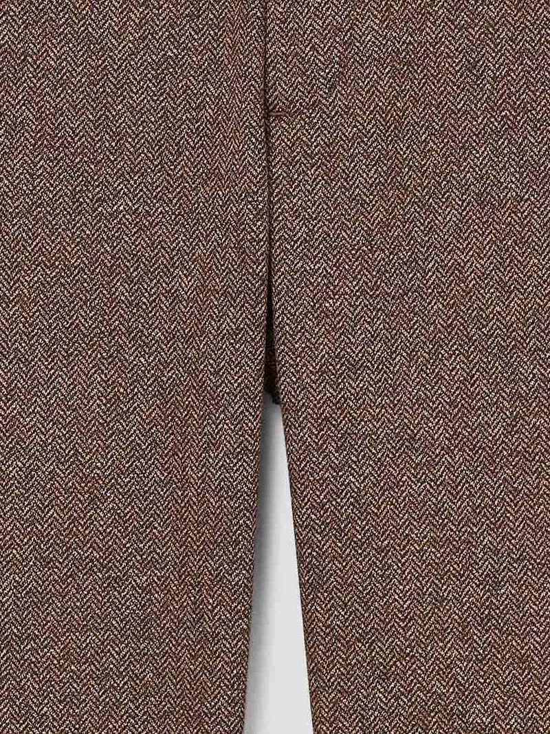 Pantalon slim à motif chevrons