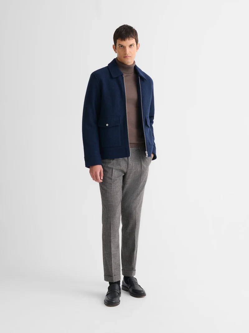Blouson regular esprit laine bouillie