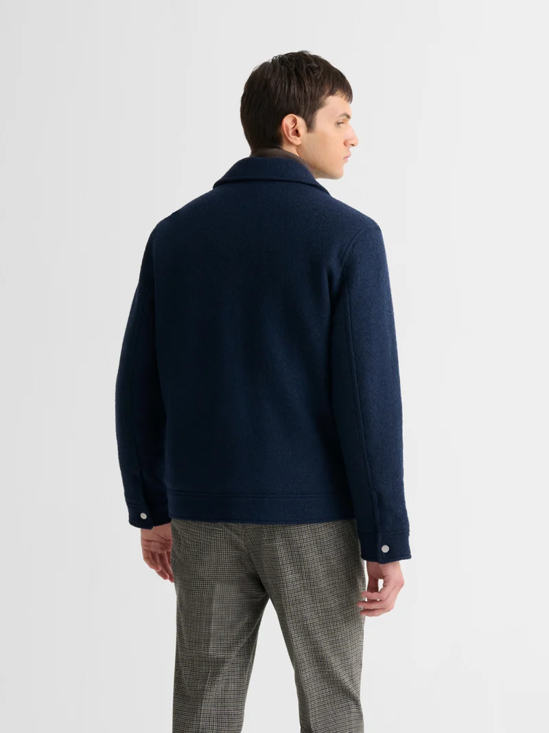Blouson regular esprit laine bouillie