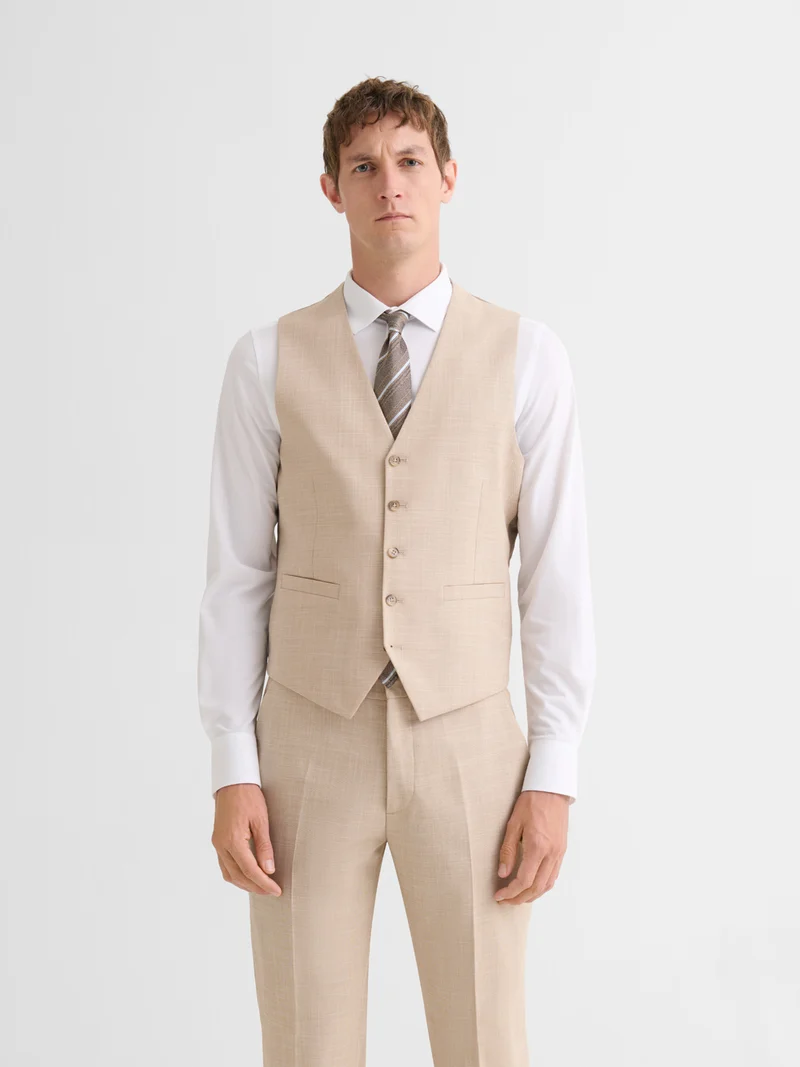 Gilet de costume stretch