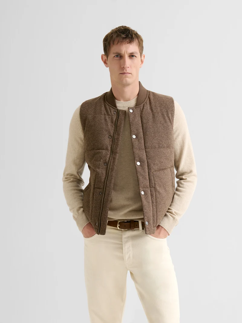 Gilet sans manche doublure matelassée