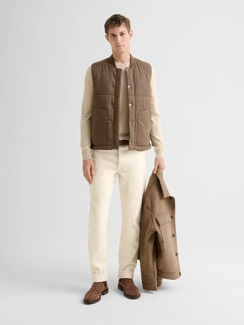 Gilet sans manche doublure matelassée