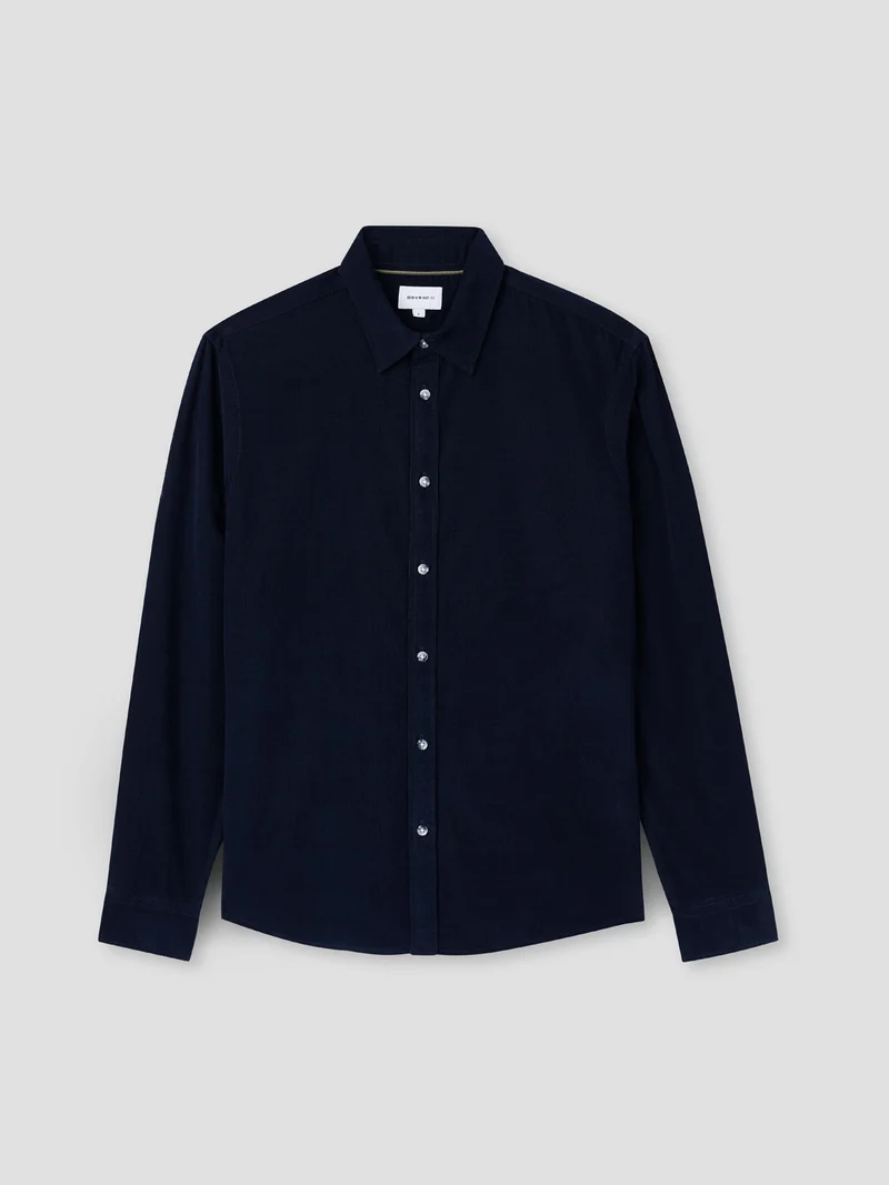 Chemise slim en velours