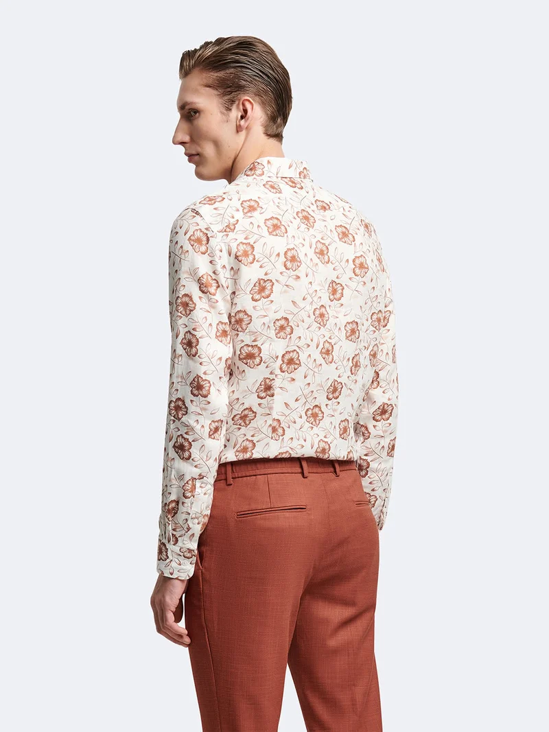 Chemise slim fleurie