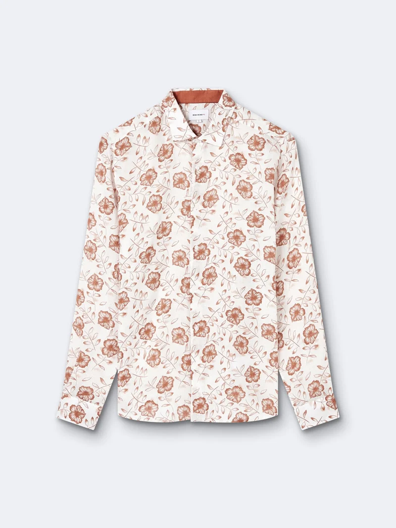 Chemise slim fleurie