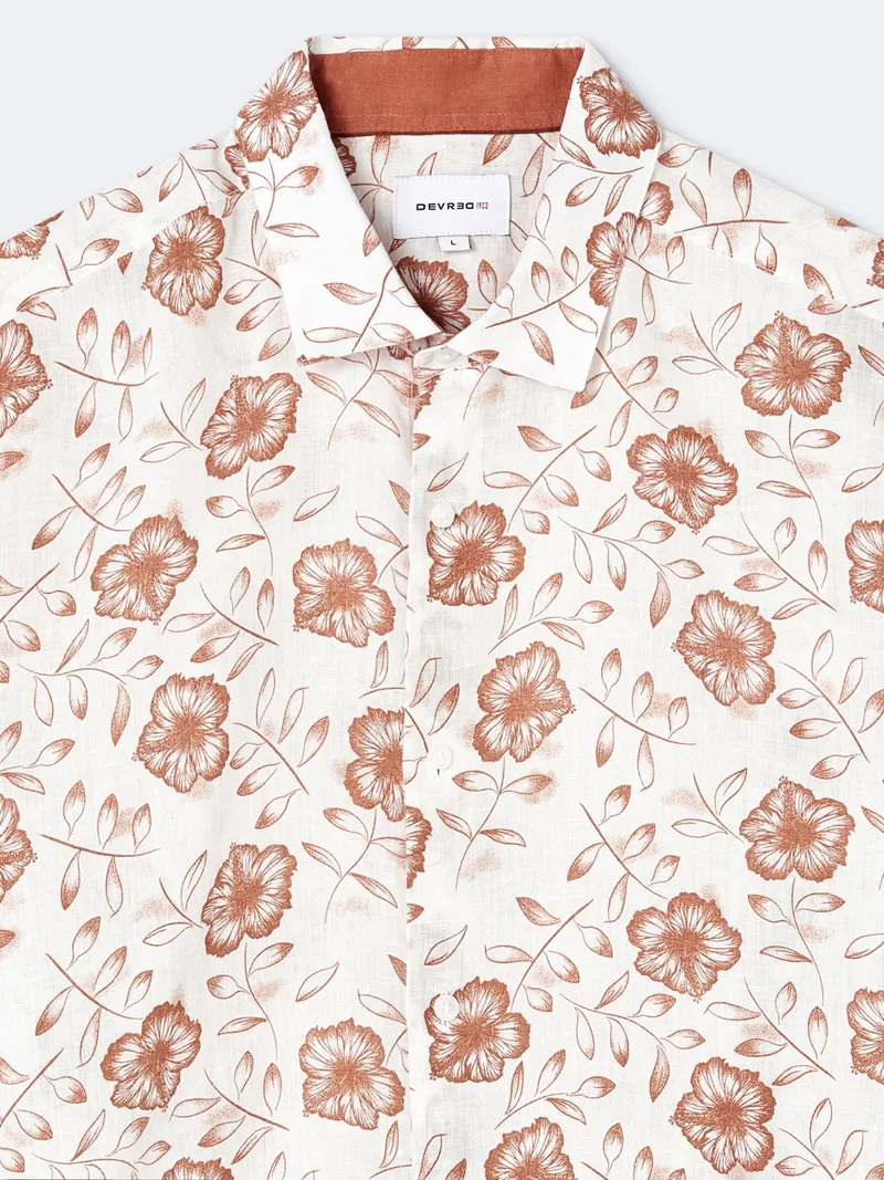 Chemise slim fleurie
