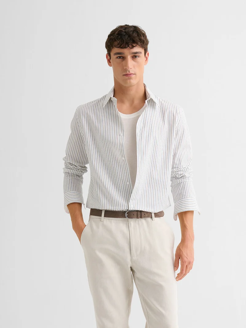 Chemise slim rayée