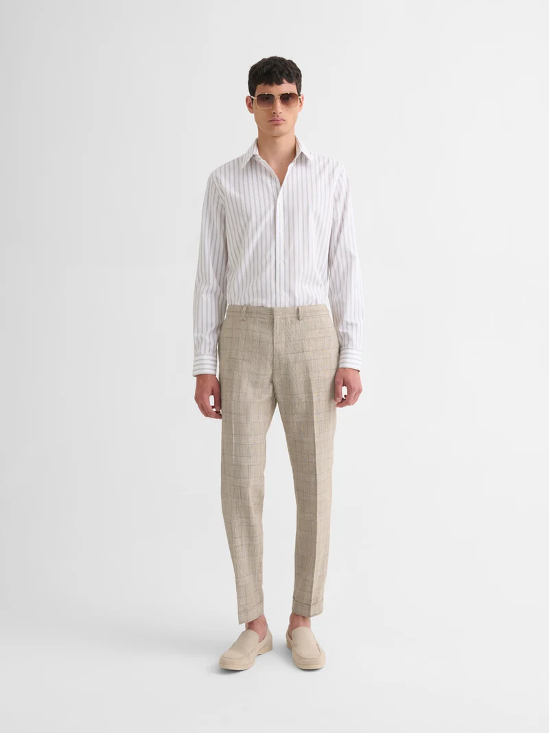 Chemise extraslim sans repassage rayée
