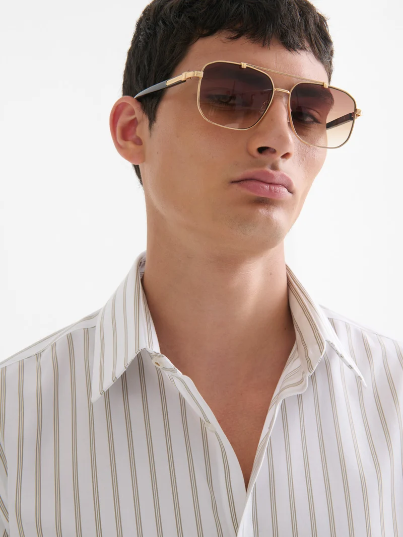 Chemise extraslim sans repassage rayée