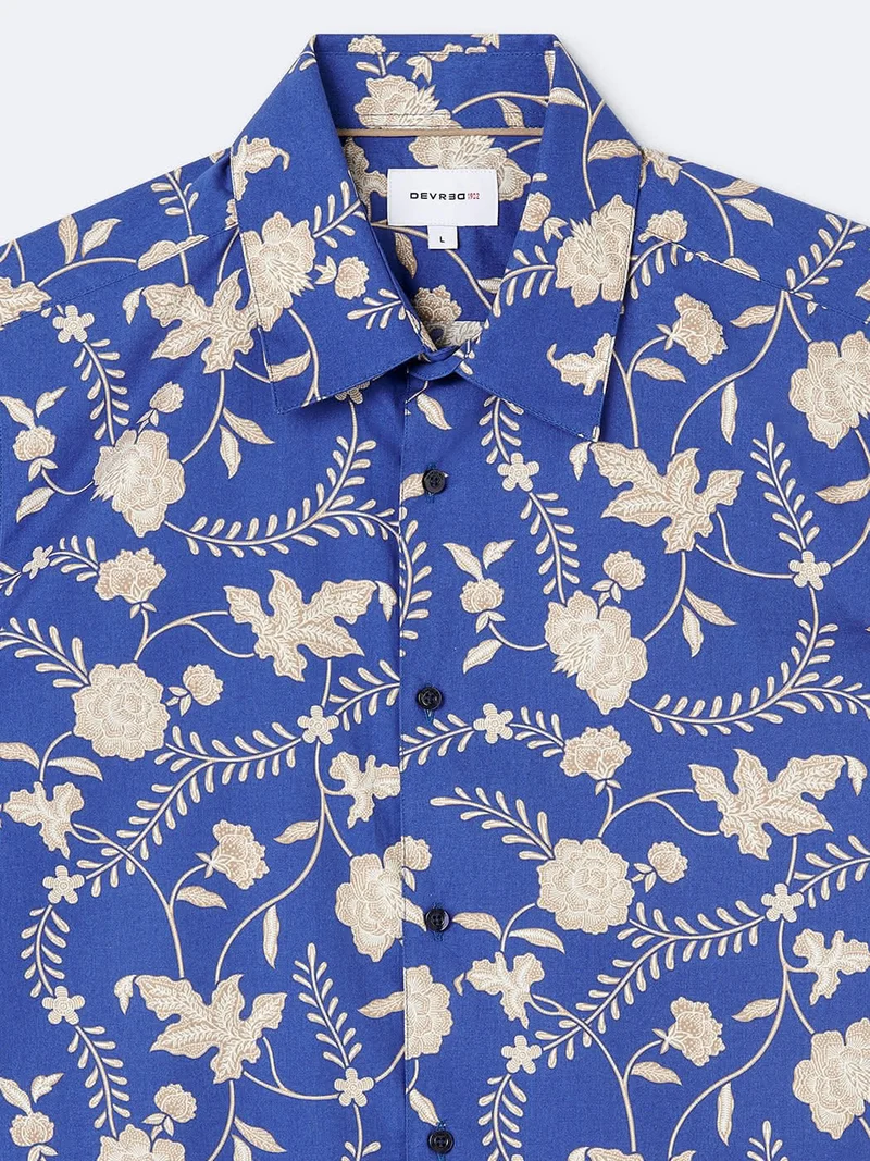 Chemise 100% coton fleurie