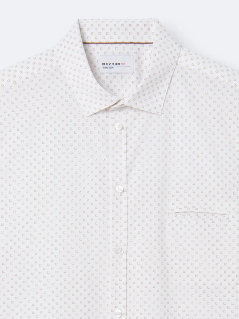 Chemise infroissable fleurie