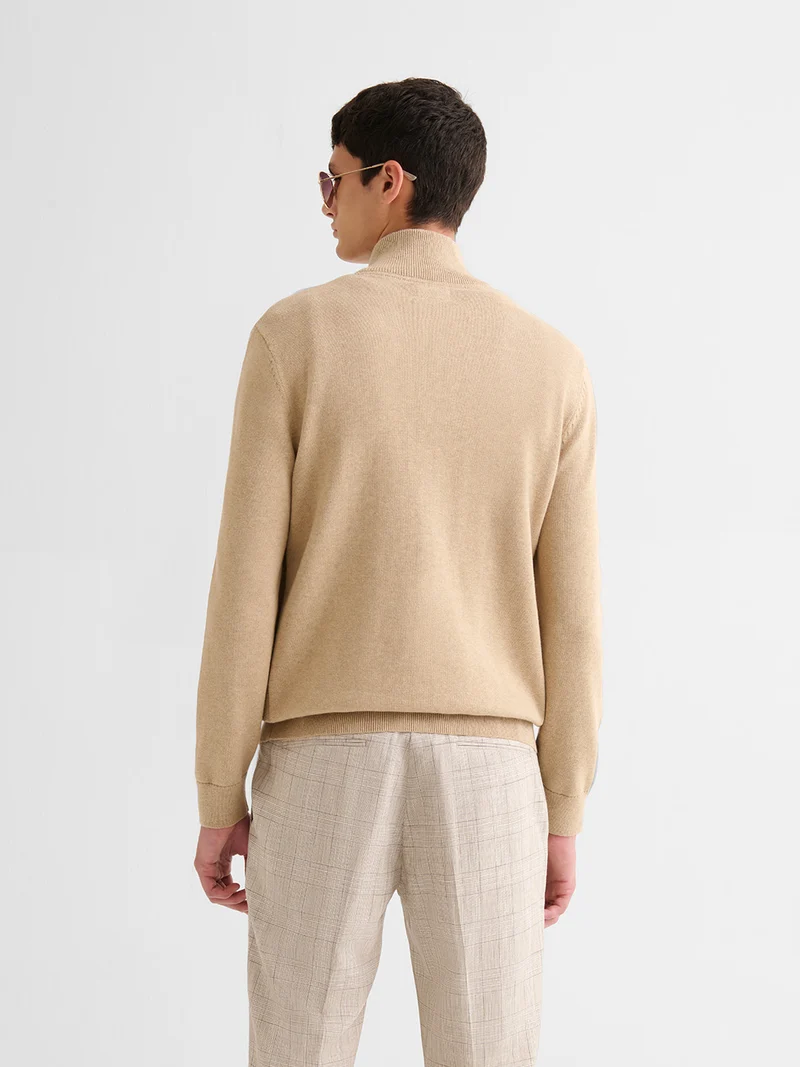Cardigan zippé en coton biologique