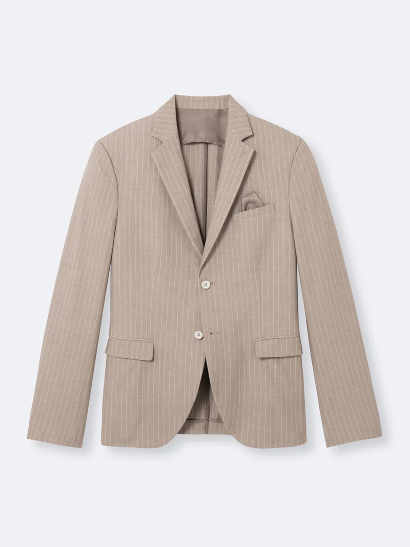 Veste de costume extraslim rayée