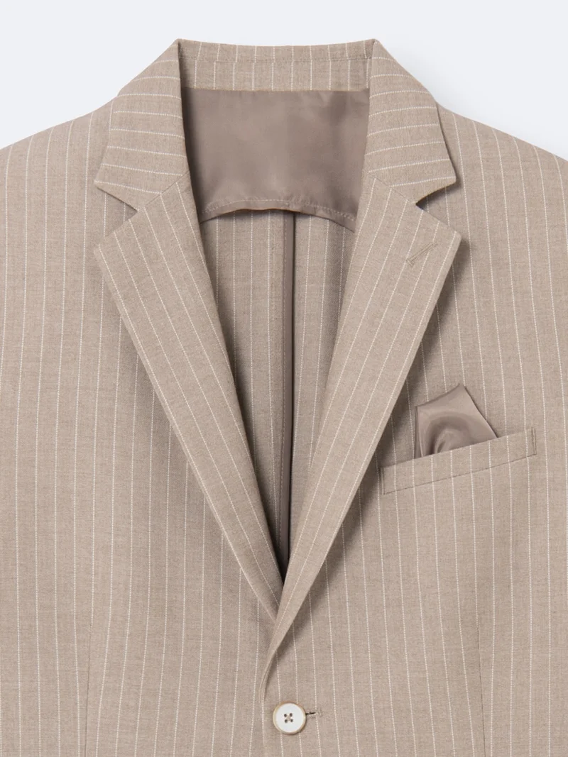 Veste de costume extraslim rayée