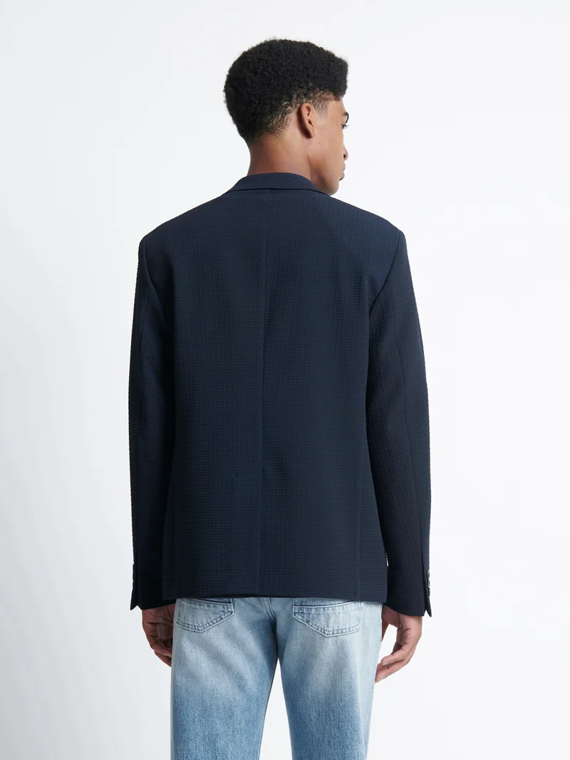 Veste de ville slim en seersucker