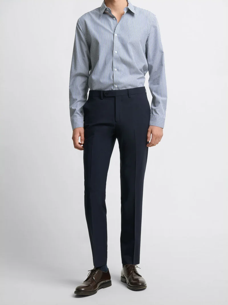 Costume 2 pièces slim bleu marine stretch