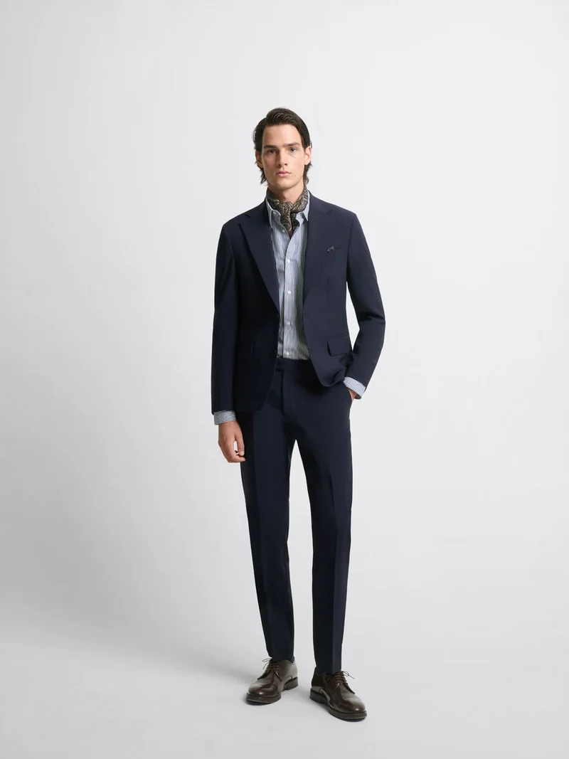 Costume 2 pièces slim bleu marine stretch