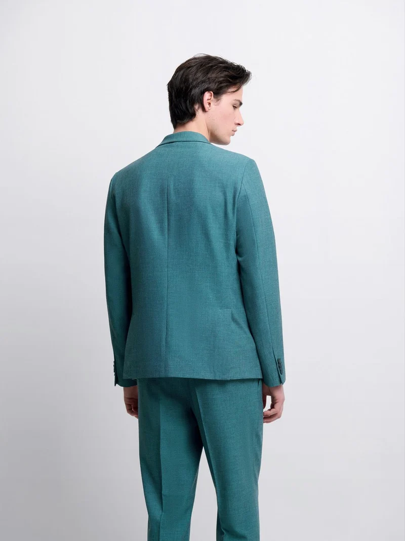 Costume 2 pièces slim bistretch bleu canard