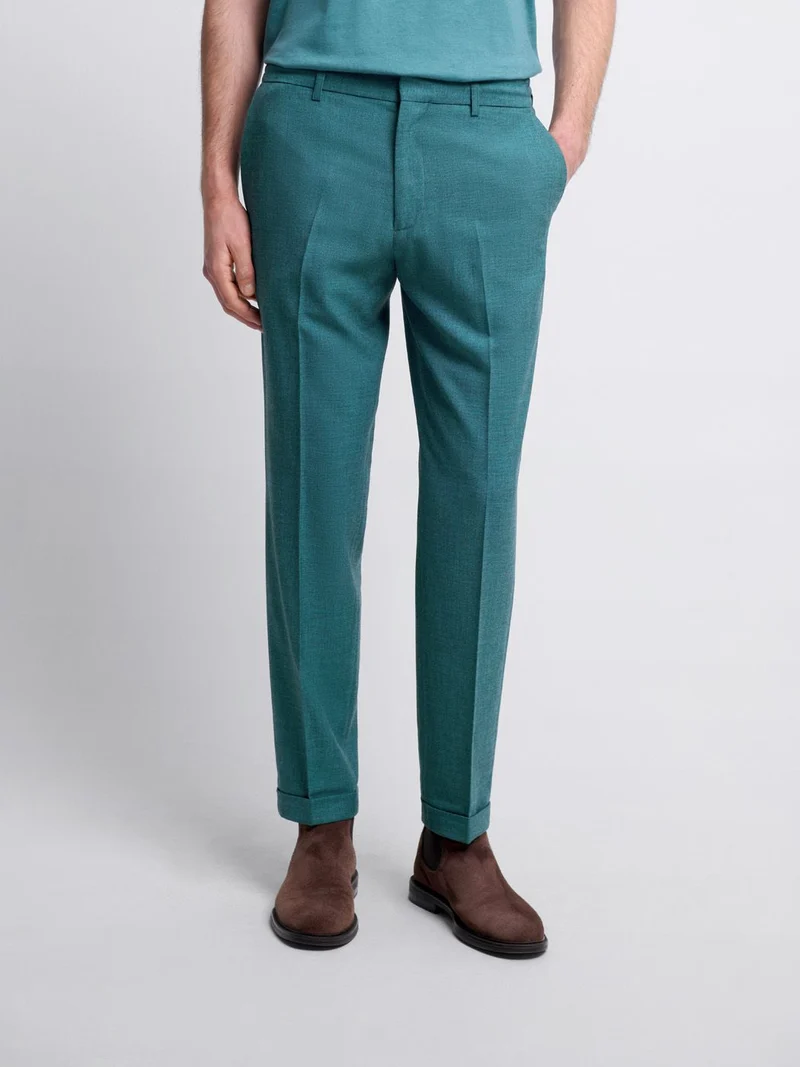 Costume 2 pièces slim bistretch bleu canard