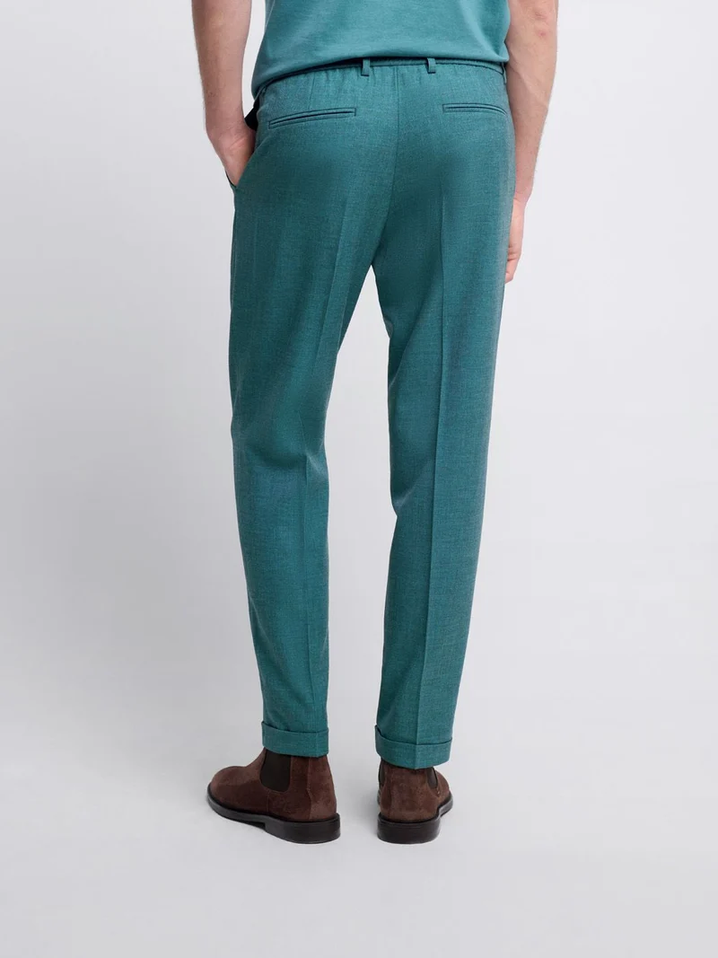 Costume 2 pièces slim bistretch bleu canard