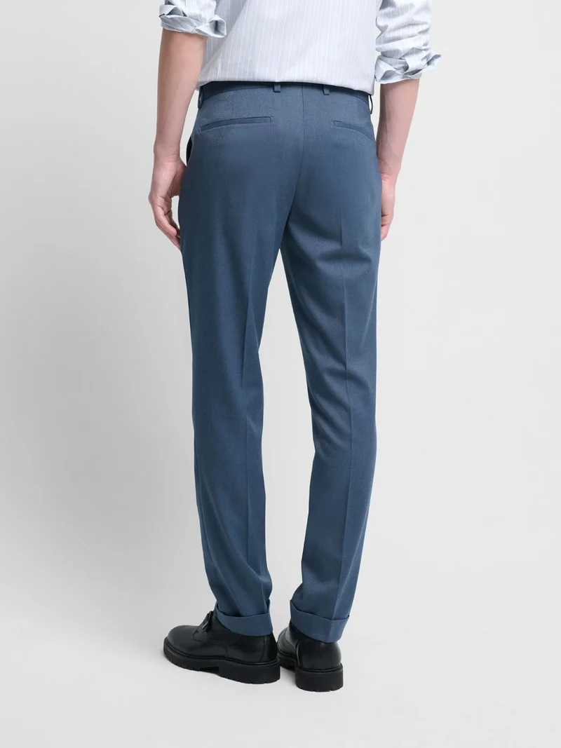 Costume 2 pièces slim bleu gris