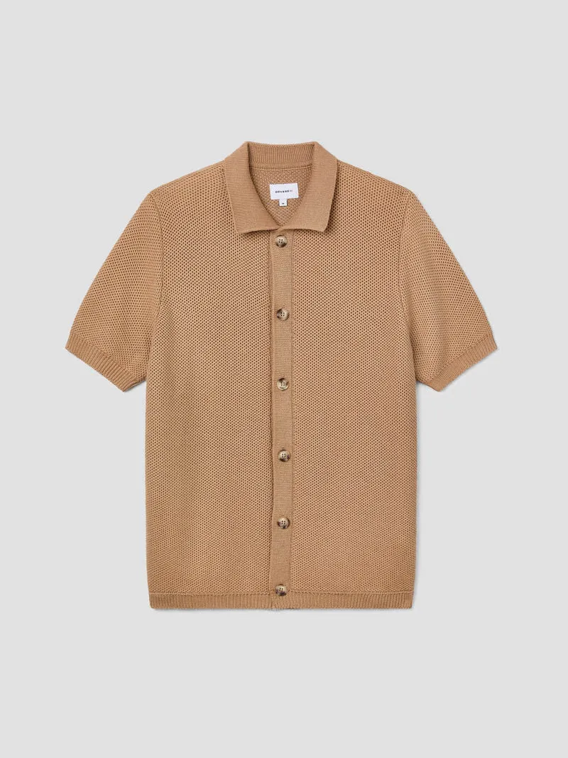 Chemise boutonnée jeux de points
