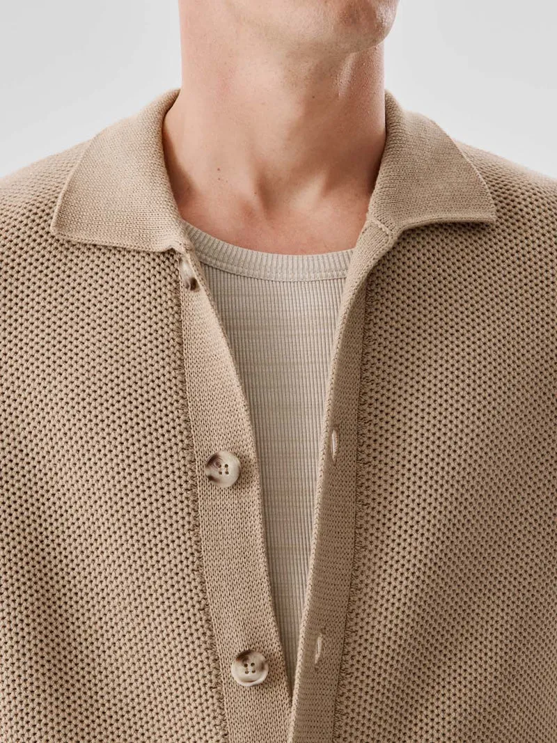 Chemise boutonnée jeux de points