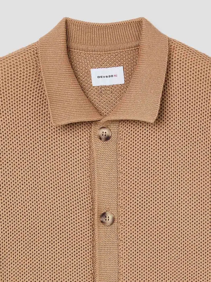 Chemise boutonnée jeux de points