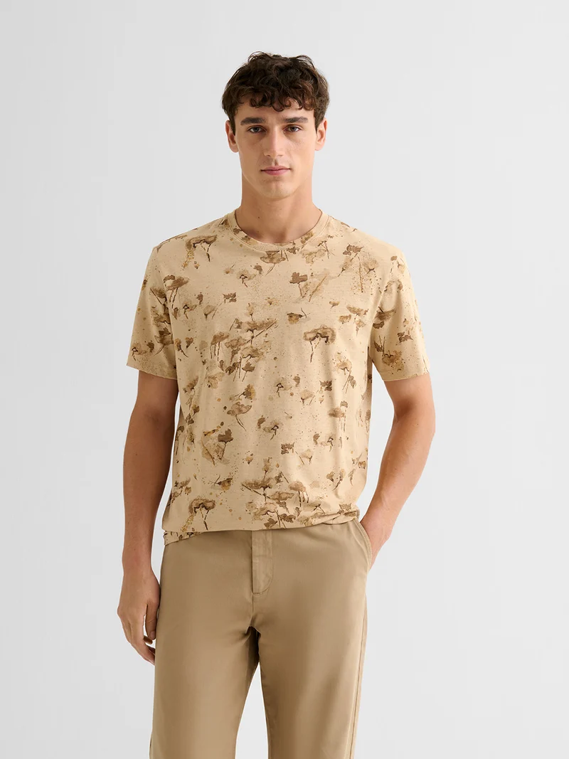 T-shirt col rond en coton