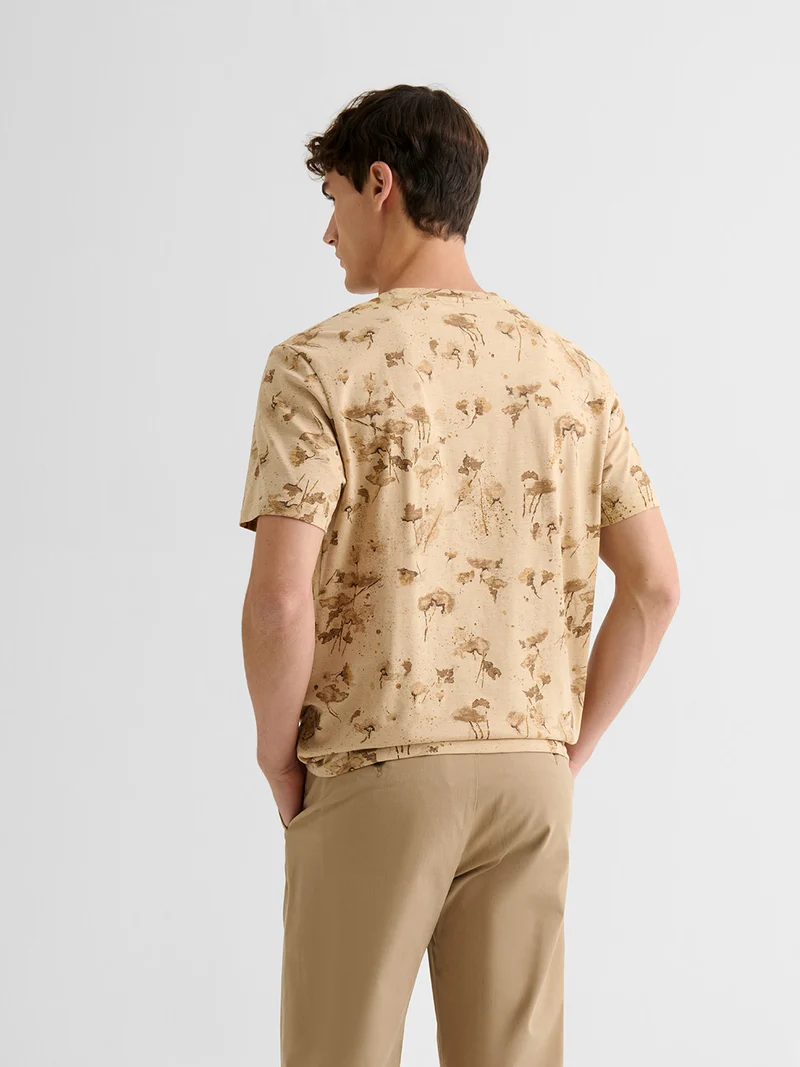 T-shirt col rond en coton