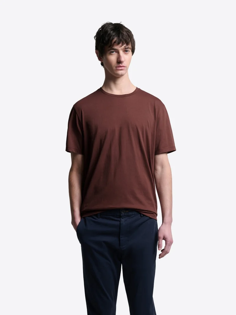 T-shirt col rond en coton Supima®
