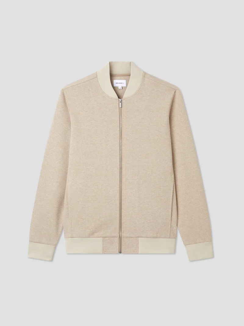 Veste légère col teddy bicolore