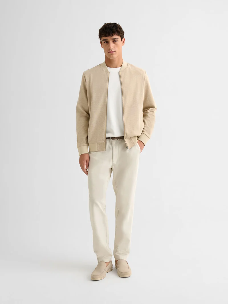 Veste légère col teddy bicolore