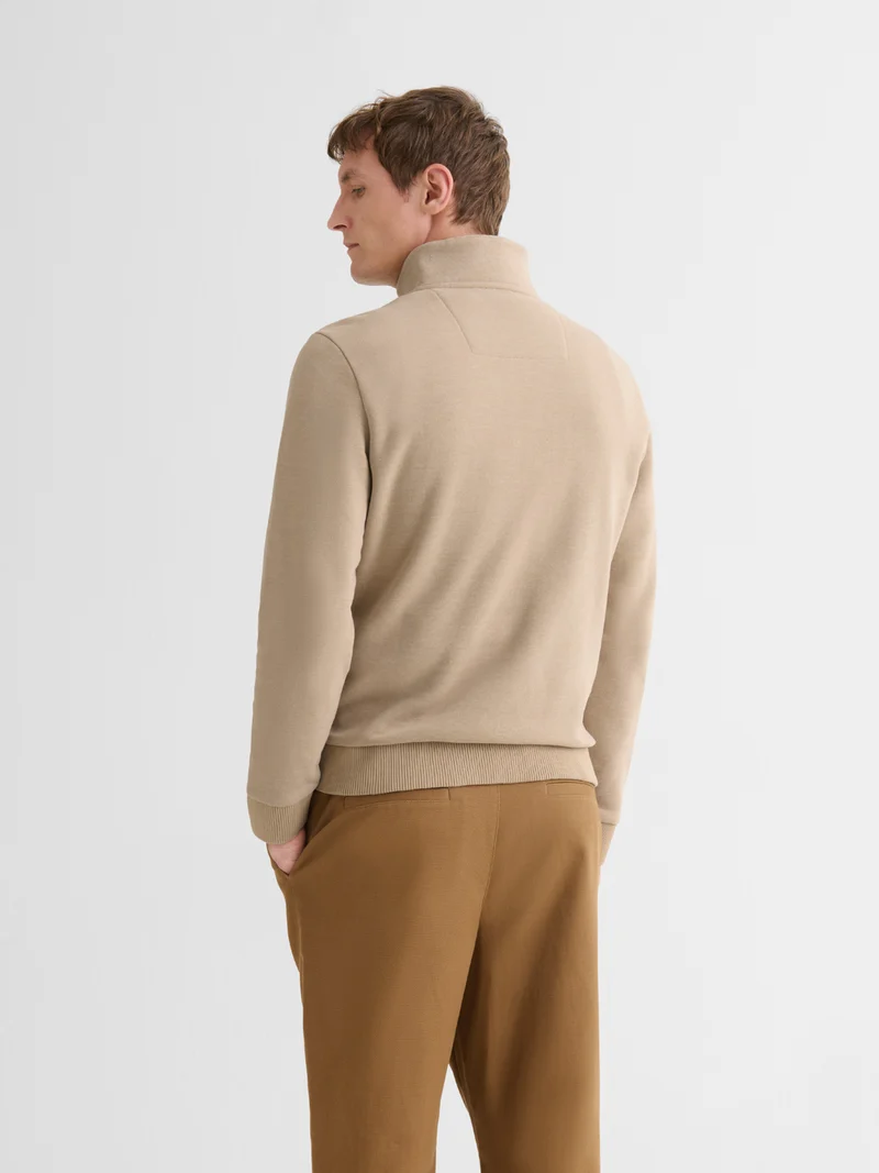 Sweat col zippé regular
