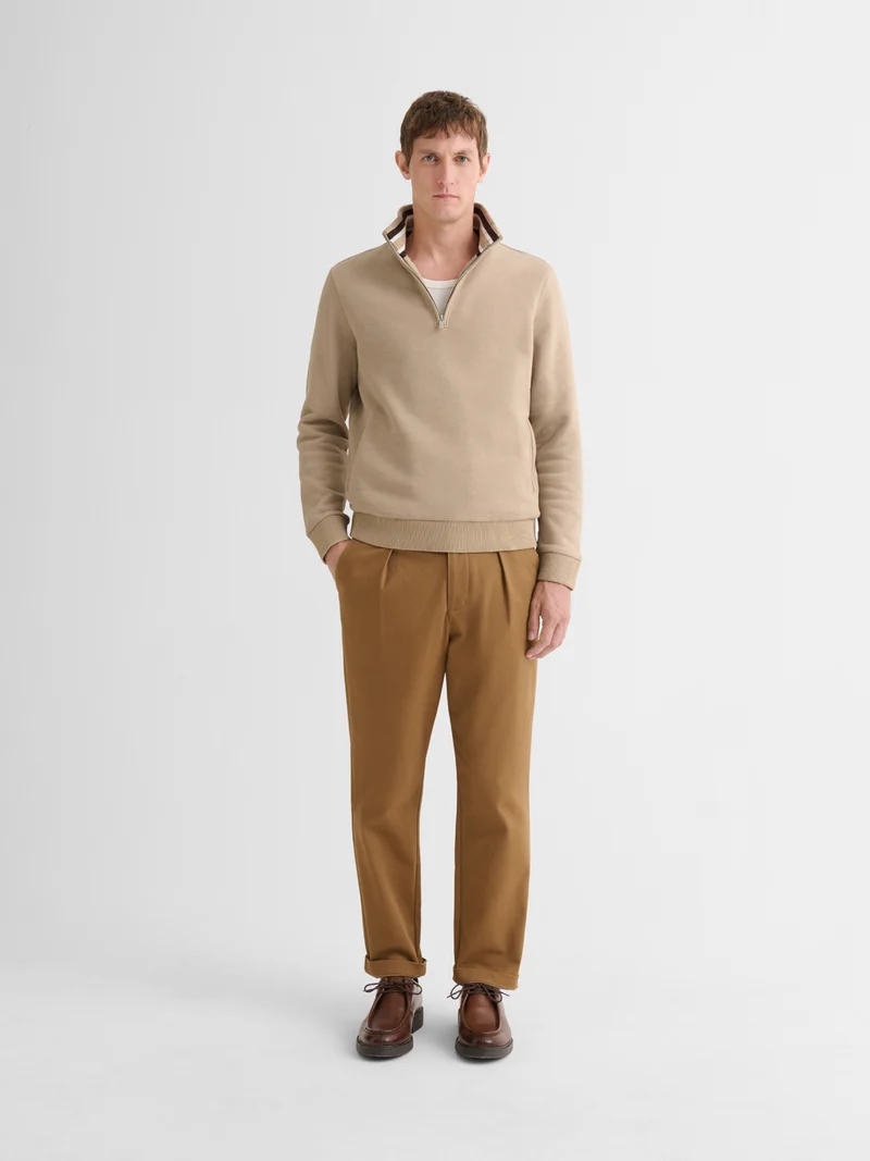 Sweat col zippé regular