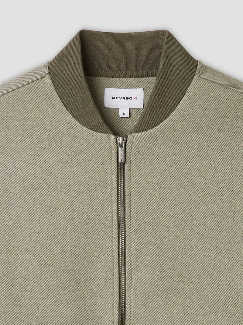Sweat col teddy bicolore