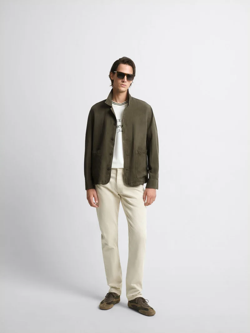 Veste regular col chemise