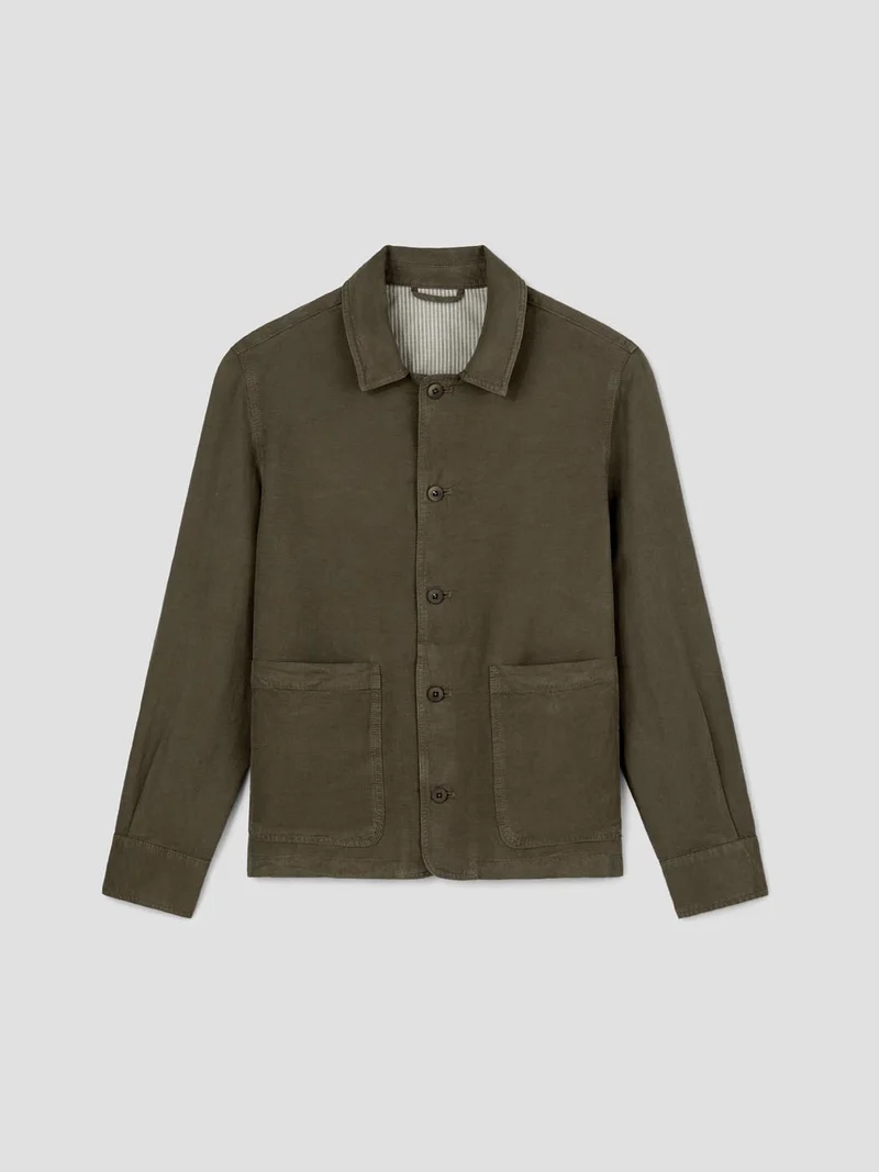Veste regular col chemise
