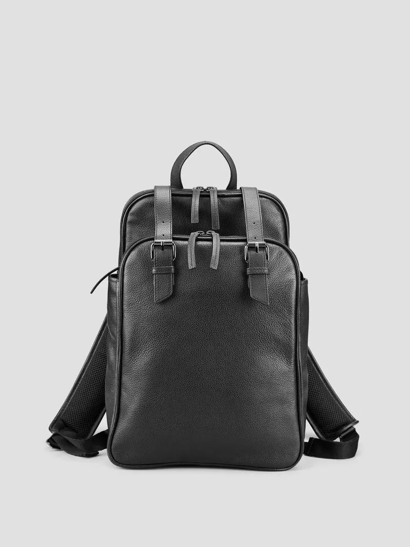 Sac à dos en cuir grainé