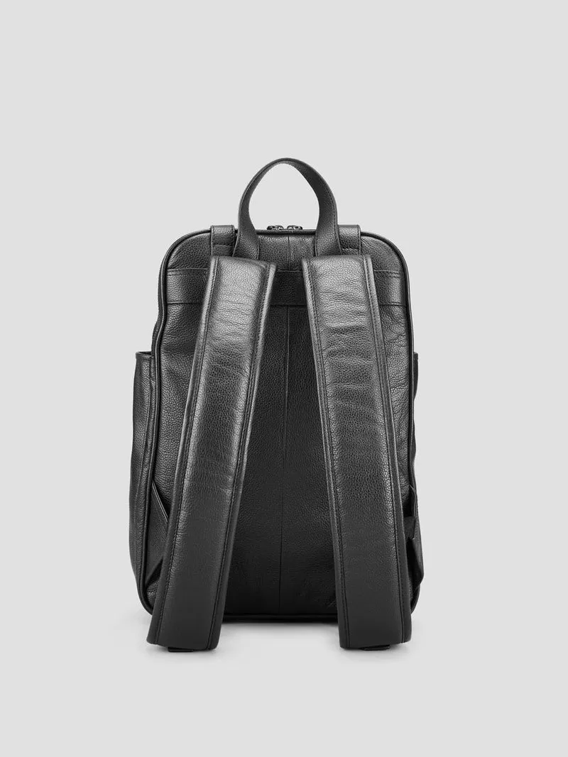 Sac à dos en cuir grainé