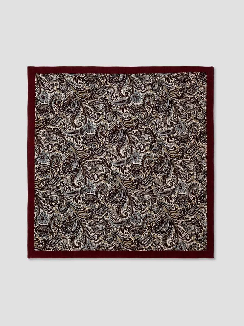 Carré à motifs cachemire - L'atelier