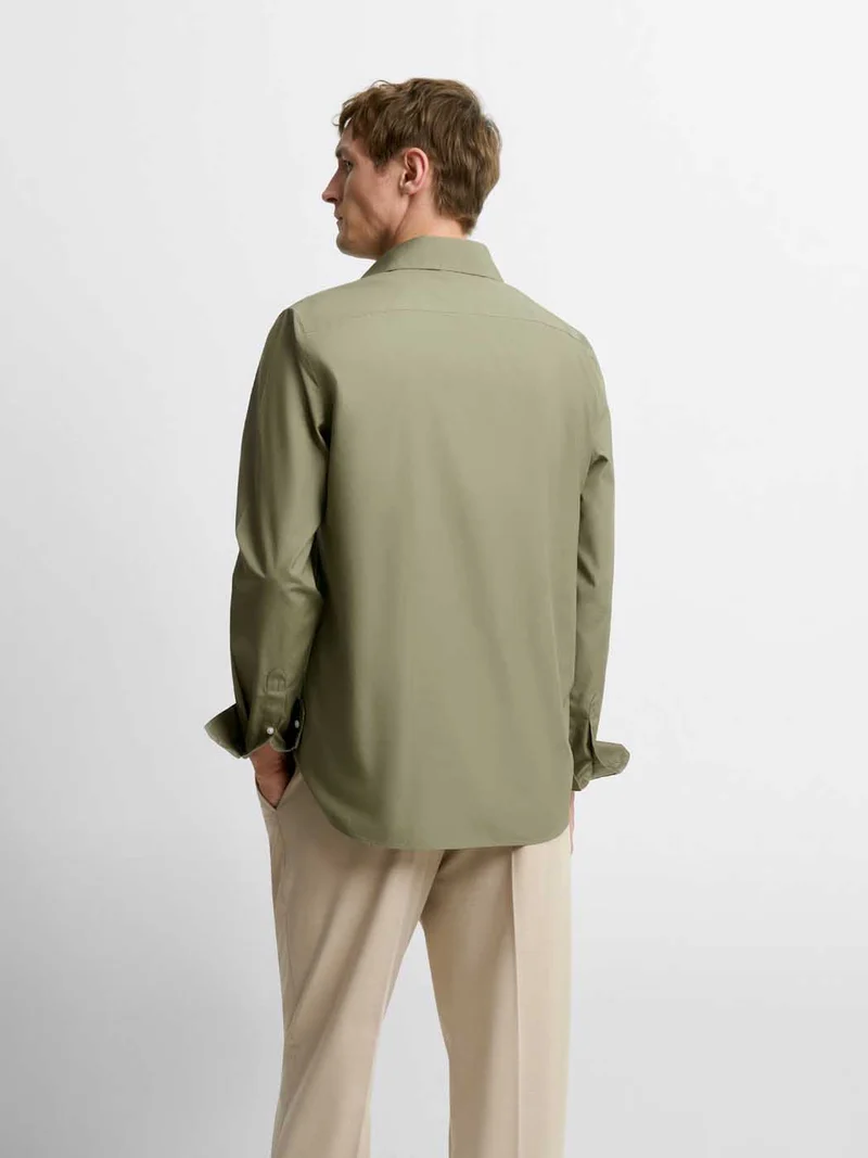 Chemise slim en coton