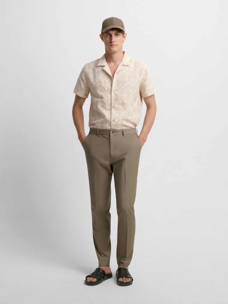 Chemise manches courtes regular à motifs