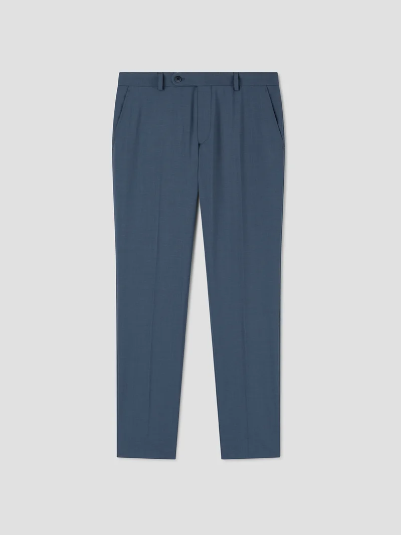 Pantalon de costume slim en laine